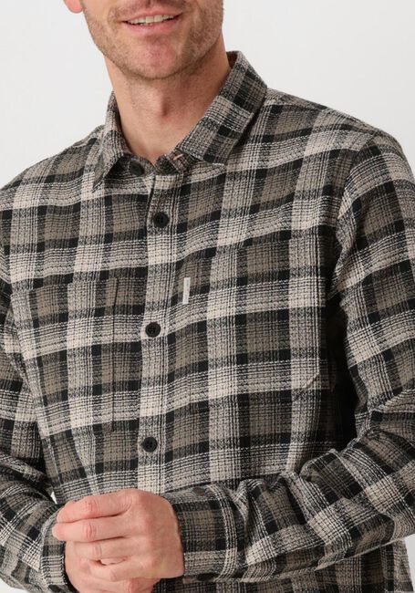 Braune CAST IRON Hemden LONG SLEEVE SHIRT DOBBY YARN DYED CHECK - large
