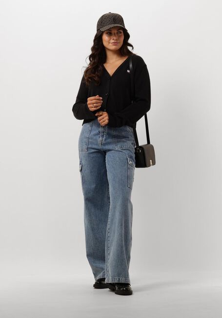Schwarze TOMMY JEANS Pullover TJW ESSENTIAL BADGE CARDIGAN - large
