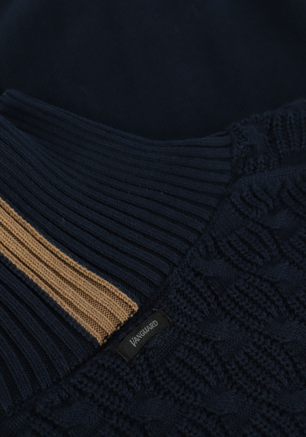 Dunkelblau VANGUARD Rollkragenpullover ROLL NECK COTTON - large
