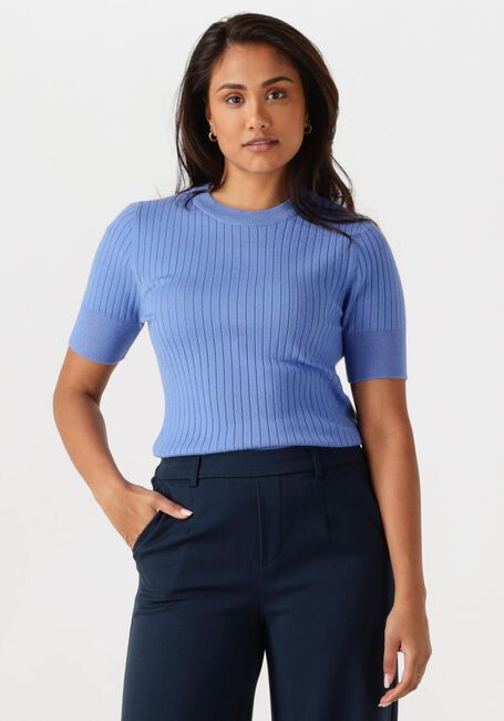 Hellblau OBJECT T-shirt OBJNOELLE S/S KNIT T-SHIRT - large