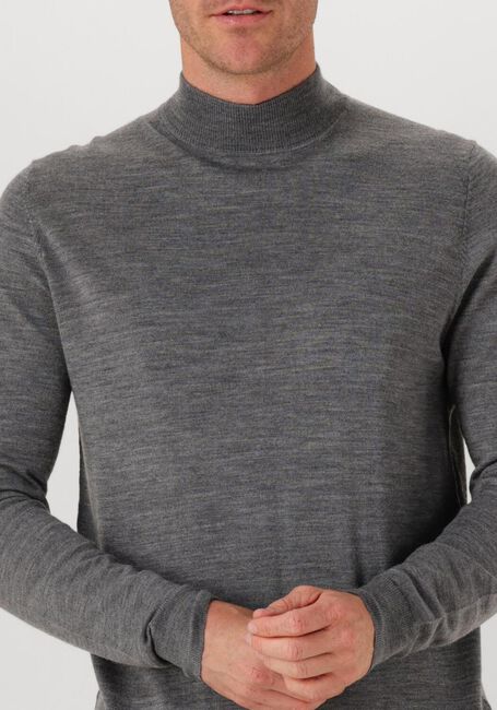 Graue PROFUOMO Rollkragenpullover PULLOVER MOCK NECK MERINO - large