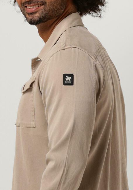 Beige VANGUARD Overshirt LONG SLEEVE SHIRT GOLD TOPAZ SHIRTJACKET - large
