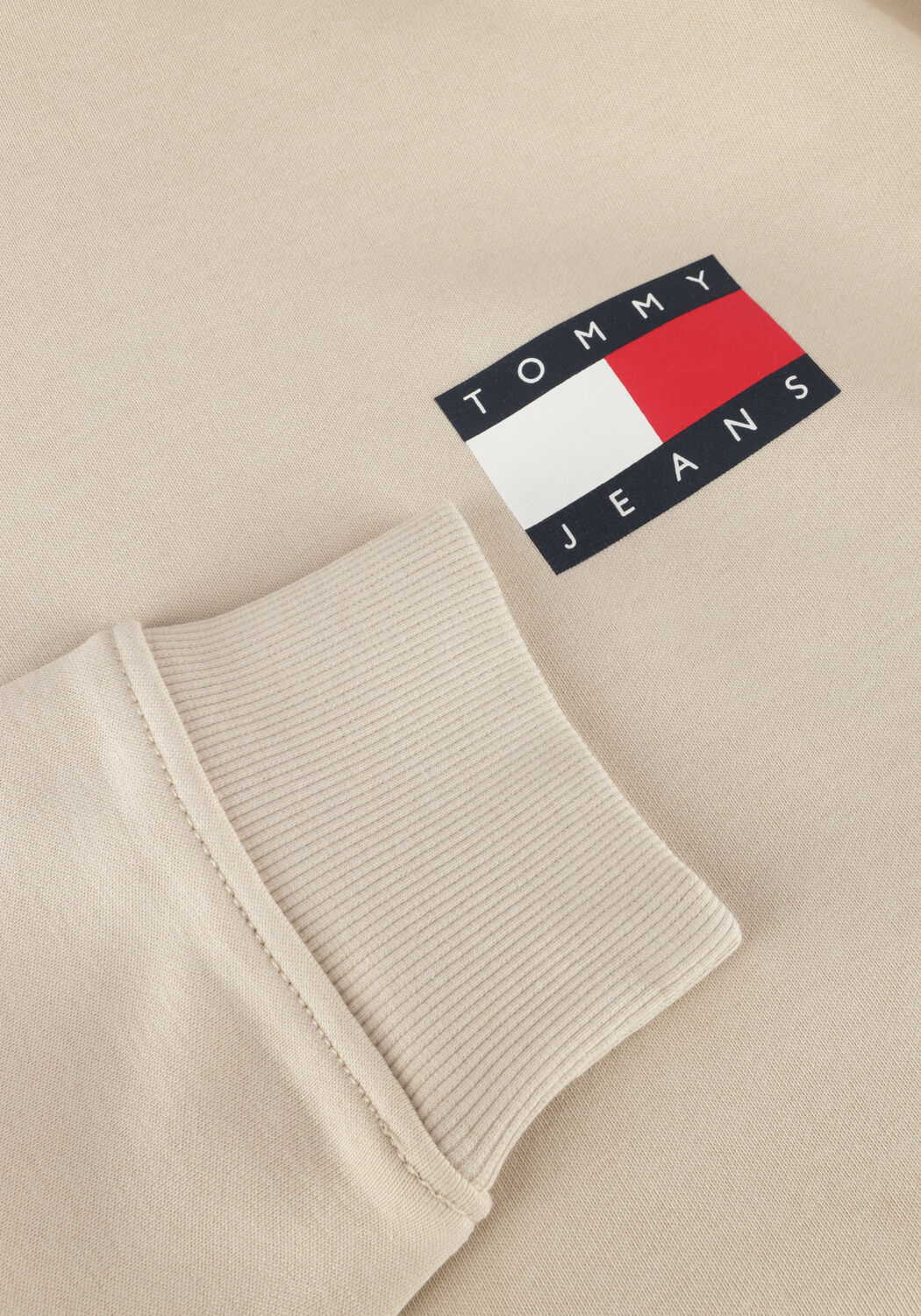 Beige TOMMY JEANS Pullover & Cardigans TJM REG ESSENTIAL FLAG HOOD EXT - large