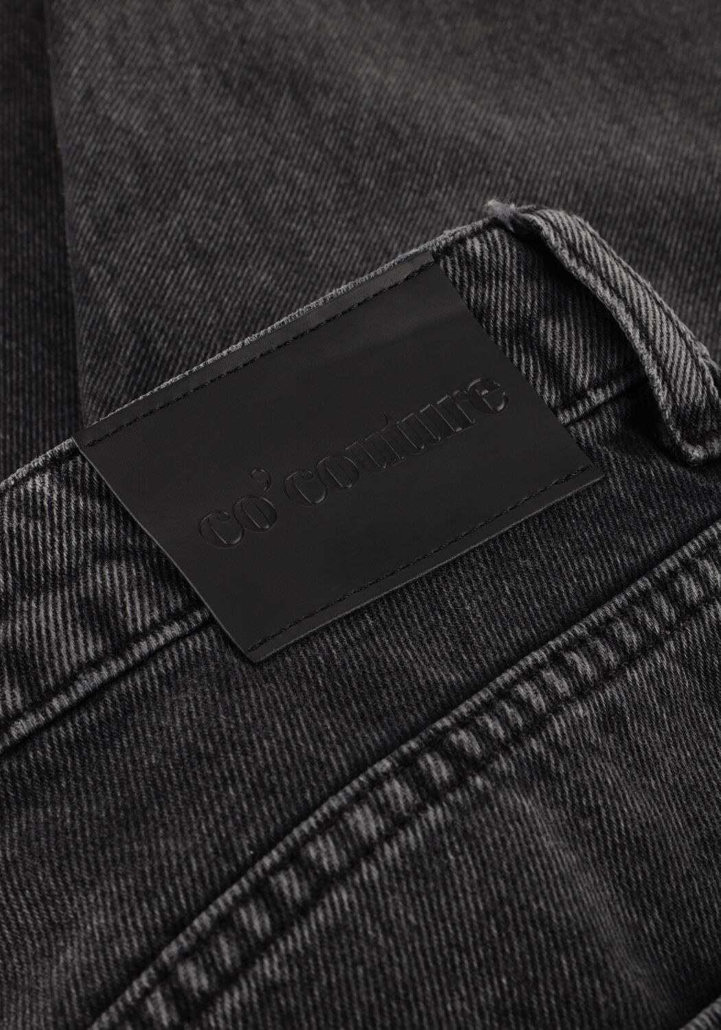 Schwarze CO'COUTURE Mom jeans VIKA PLEAT LONG JEANS - large