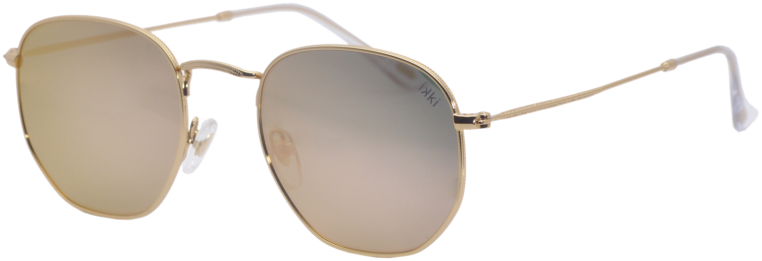 Goldfarbene IKKI Sonnenbrille LA PORTE 6LFjM Goldfarbene IKKI Sonnenbrille LA PORTE 6LFjM