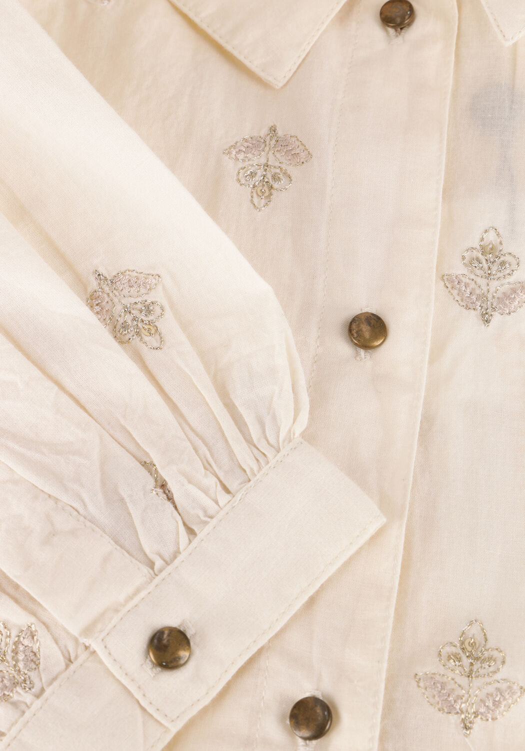 Wei&szlig;e SUMMUM Blusen BLOUSE SCATTERED EMBRO SOLID - large