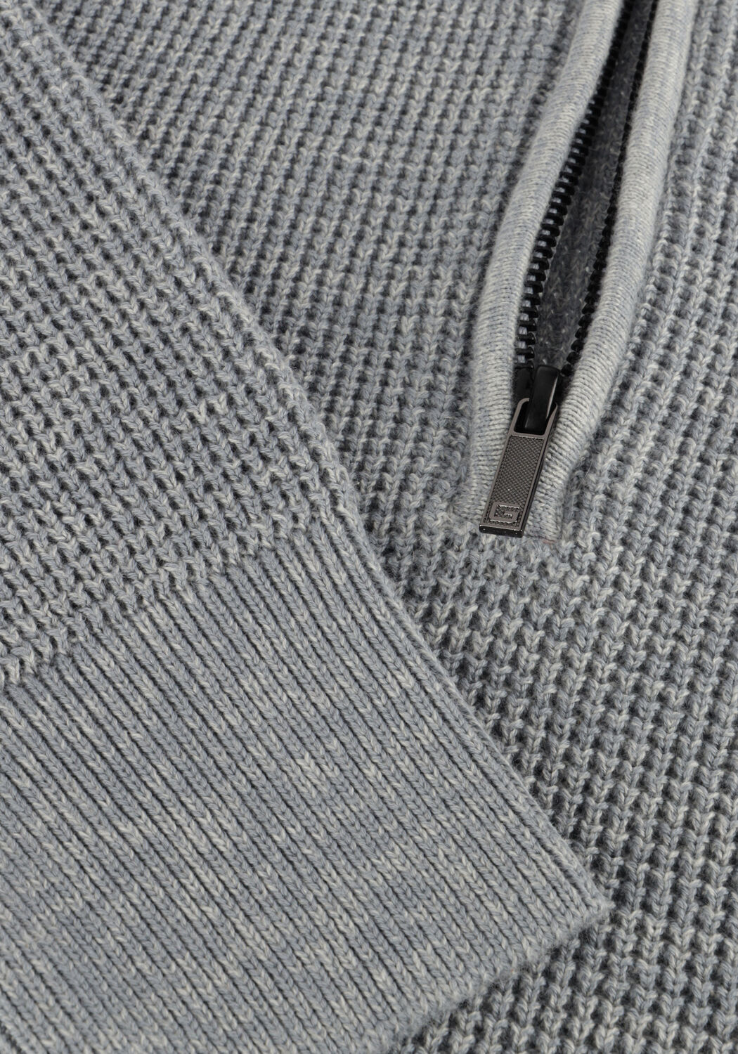 Graue GENTILUOMO Pullover TURTLE ZIP - large