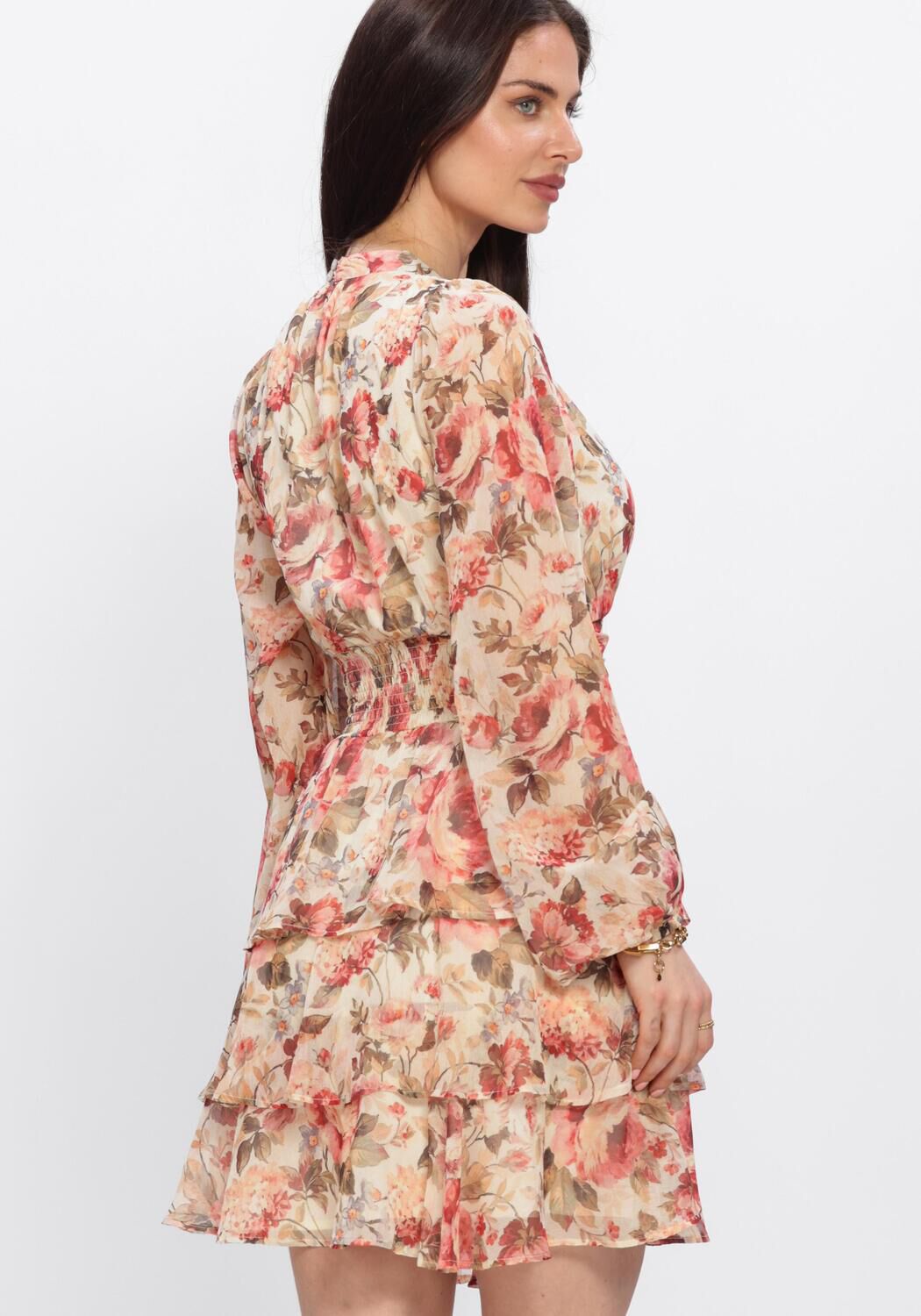 Mehrfarbige/Bunte NEO NOIR Midikleid MIO VINTAGE FLOWER DRESS - large