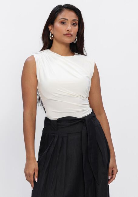 Ecru ROSEMUNDE Top BILLIE SL DRAPE TOP - large