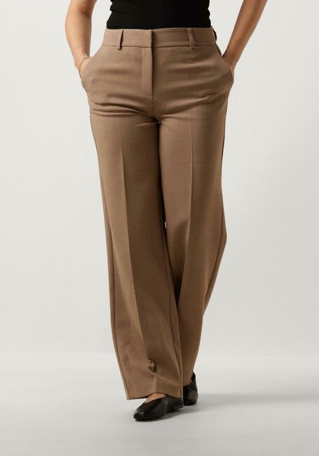 Camelfarbene SELECTED FEMME Hose SLFRITA MW WIDE PANT CAMEL MLG N - large