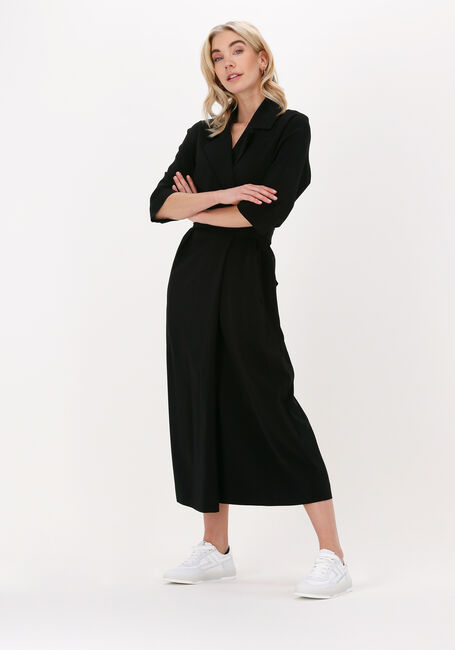 Schwarze VANILIA Midikleid REVER SHIRT DRESS - large