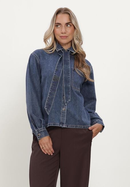 Dunkelblau OBJECT Tops & T-shirts OBJROSIE L/S RE SHIRT NOOS - large