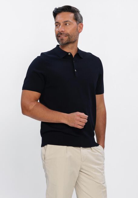 Dunkelblau PROFUOMO Polo-Shirt POLO SS LUXURY BASIC - large