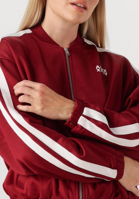 Bordeaux ALIX THE LABEL Pullover LADIES KNITTED TRAININGS SWEAT JACKET - large
