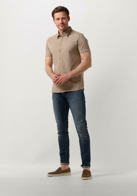 Sand PURE PATH Casual-Oberhemd PIQUE SHORTSLEEVE BUTTON UP SHIRT - large