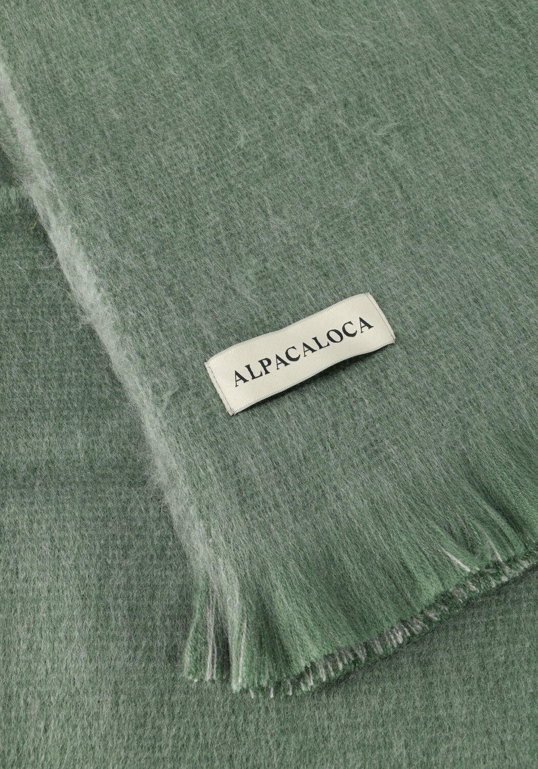 Gr&uuml;ne ALPACA LOCA Schal DOUBLE SCARF - large