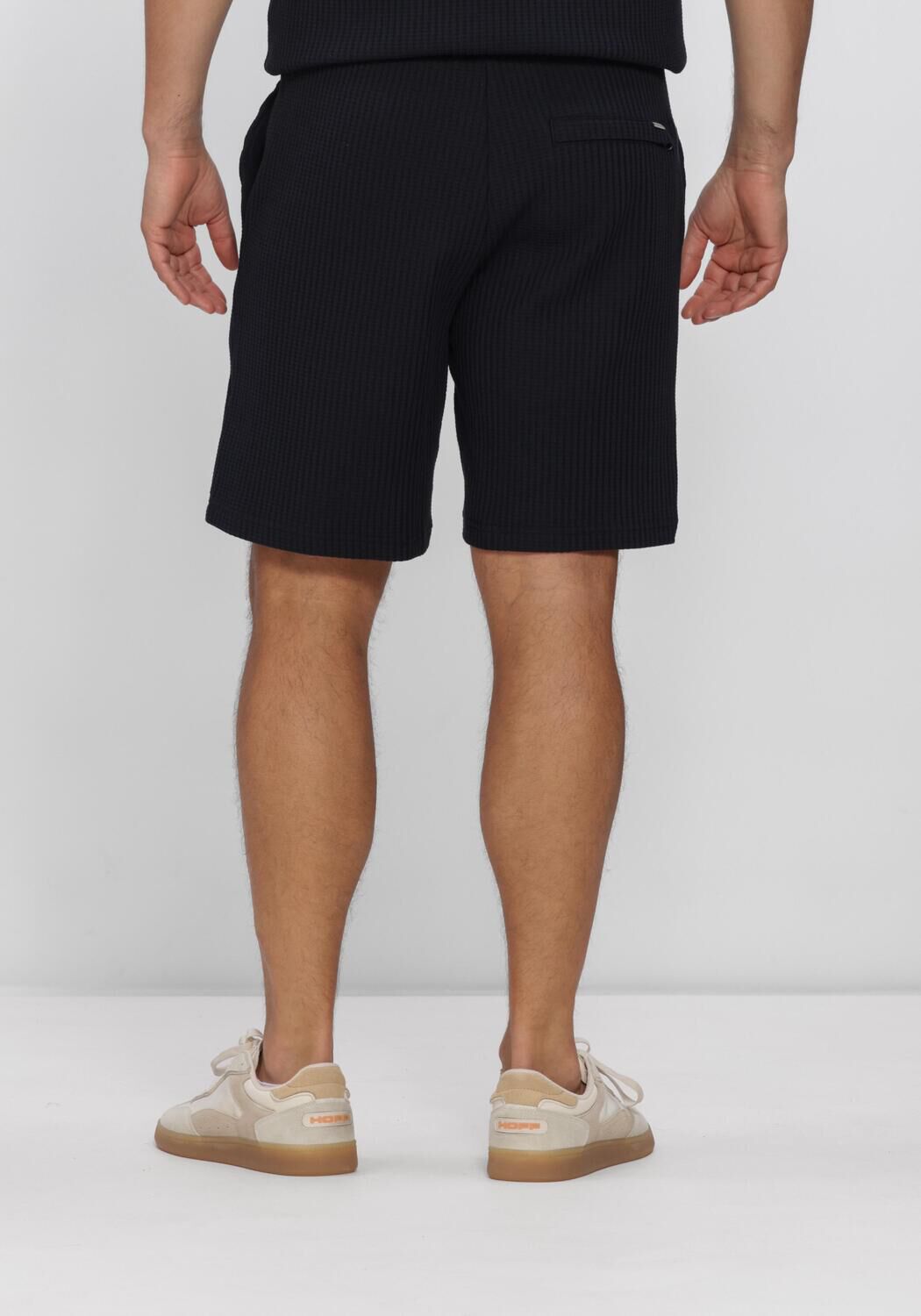 Dunkelblau DSTREZZED Kurze Hose LOGAN WAFFLE SWEATSHORT - large