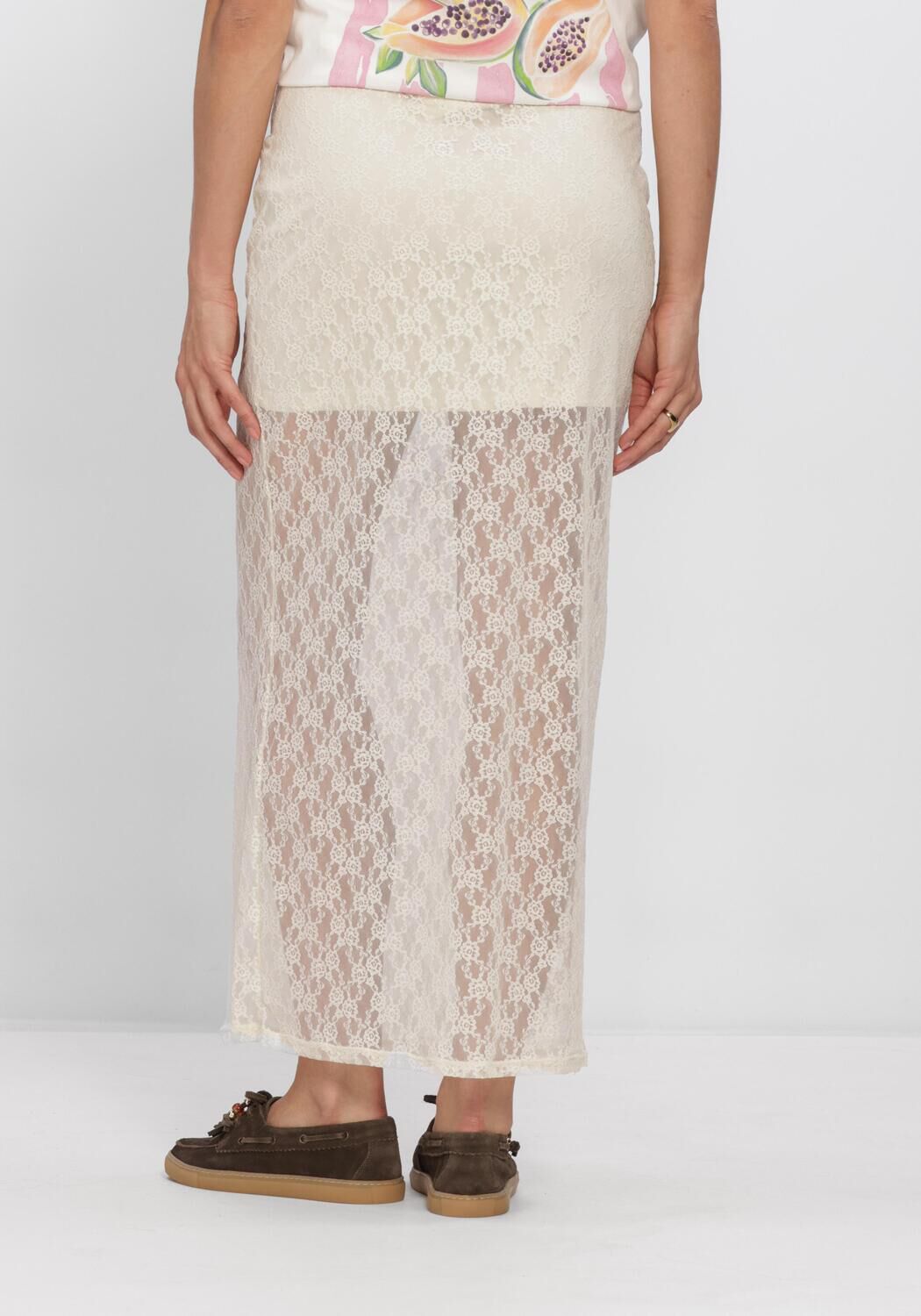 Rote Y.A.S. Maxirock YASKARINAHW LONG LACE SKIRT KA - large