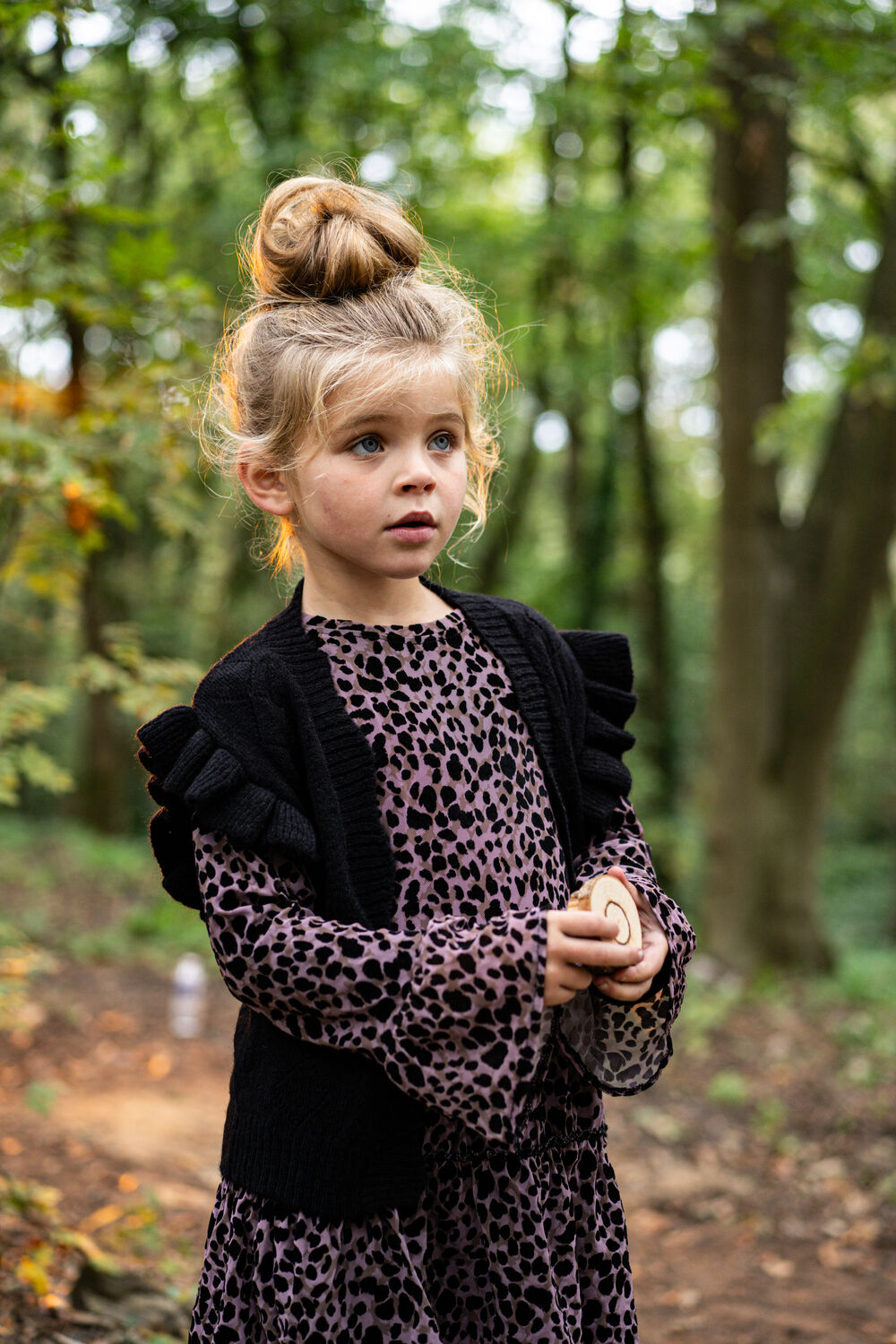 Schwarze KOKO NOKO Strickjacke Q52976 - large