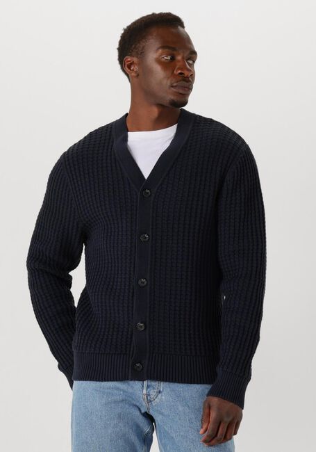 Dunkelblau SELECTED MEN Strickjacke SLH TOM LS KNIT STRUCTURE V-NECK CARDIGAN - large