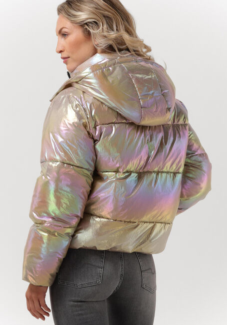 Silberne SCOTCH & SODA Wattierte Jack TECHNICAL PUFFER JACKET WITH DETACHABLE HOOD - large