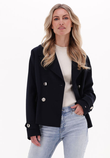 Dunkelblau TOMMY HILFIGER Jack WOOL BLEND DB PEACOAT - large