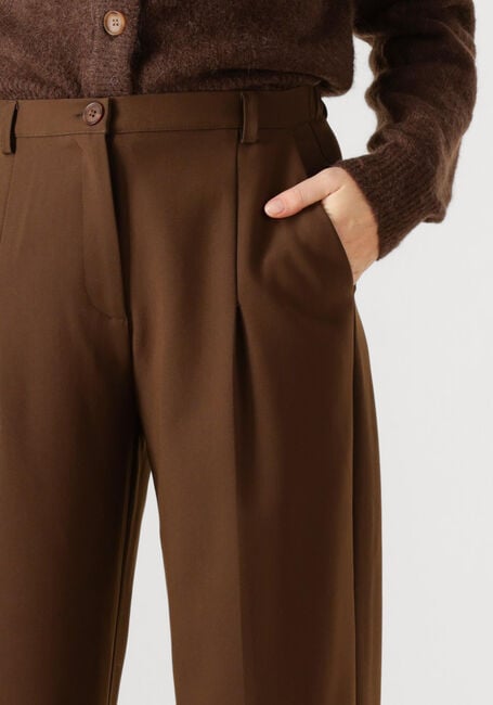 Braune ANOTHER LABEL Lange Hosen MOORE PLEATED PANTS - large