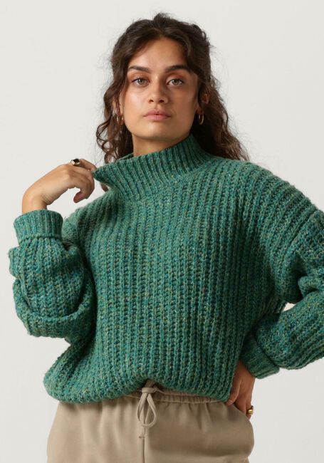 Grüne ANOTHER LABEL Pullover DYLAN KNITTED PULL L/S - large