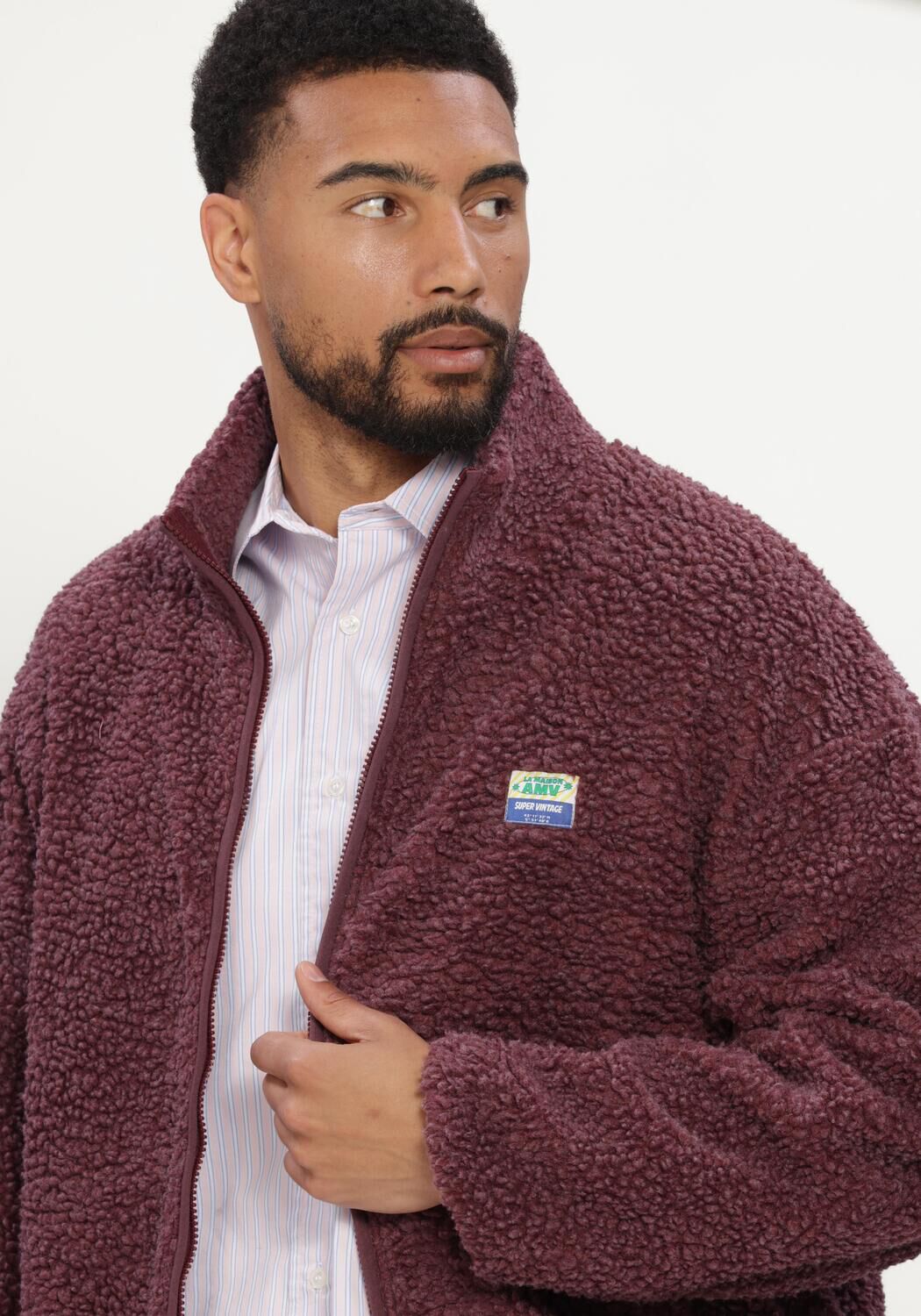 Bordeaux AMERICAN VINTAGE Strickjacke HOKTOWN ZIP - large