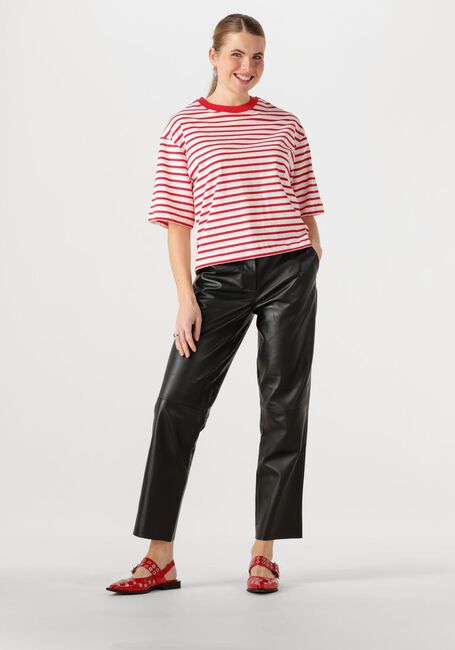 Rote CATWALK JUNKIE T-shirt STRIPED LOOSE FIT TSHIRT - large