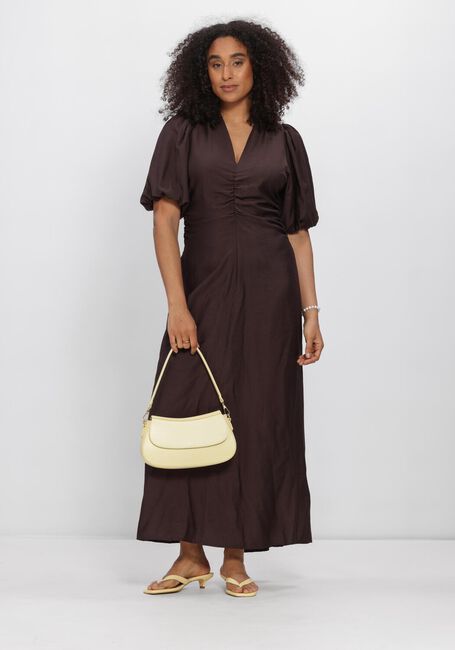Braune CO'COUTURE Maxikleid HERACC SS PUFF DRESS - large