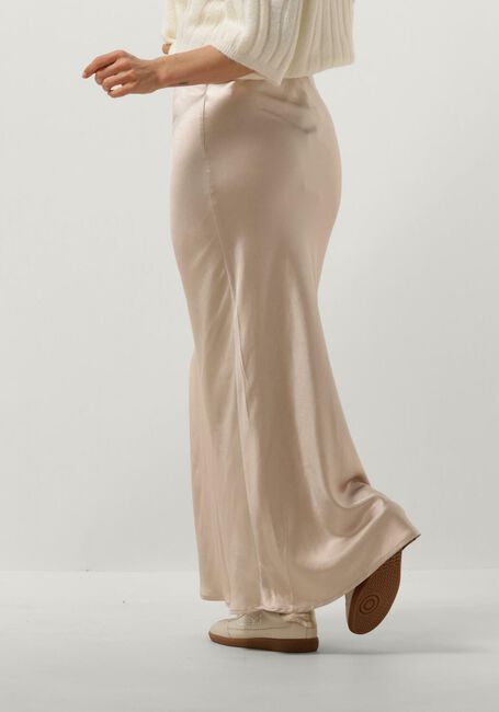 Ecru NOTRE-V Maxirock SATIN LONG SKIRT - large