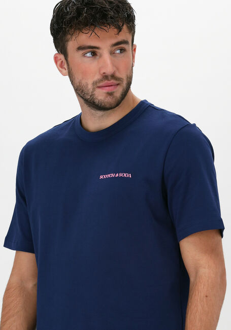 Dunkelblau SCOTCH & SODA T-shirt REGULAR-FIT T-SHIRT IN ORGANIC - large