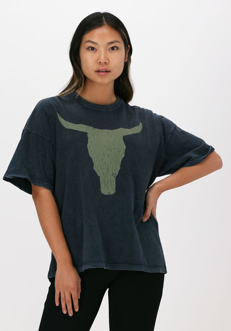 Schwarze ALIX THE LABEL T-shirt BOXY BULL TSHIRT - large