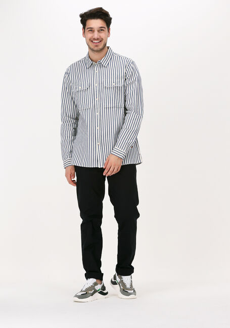 Dunkelblau SCOTCH & SODA Casual-Oberhemd INDIGO STRIPED 2-POCKET REGULA - large