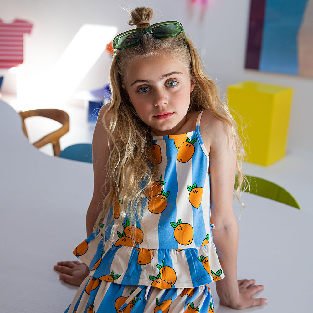 Mehrfarbige/Bunte CARLIJNQ Top ORANGE-SUN TOP - large