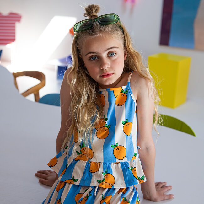 Mehrfarbige/Bunte CARLIJNQ Top ORANGE-SUN TOP - large