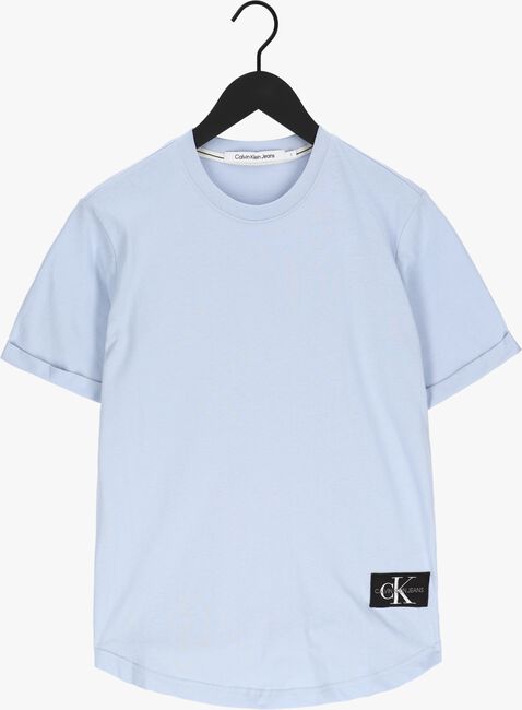 Hellblau CALVIN KLEIN T-shirt BADGE TURN UP SLEEVE - large