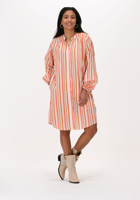 Orangene CO'COUTURE Midikleid CELINA MULTI STRIPE SHIRT DRESS - large