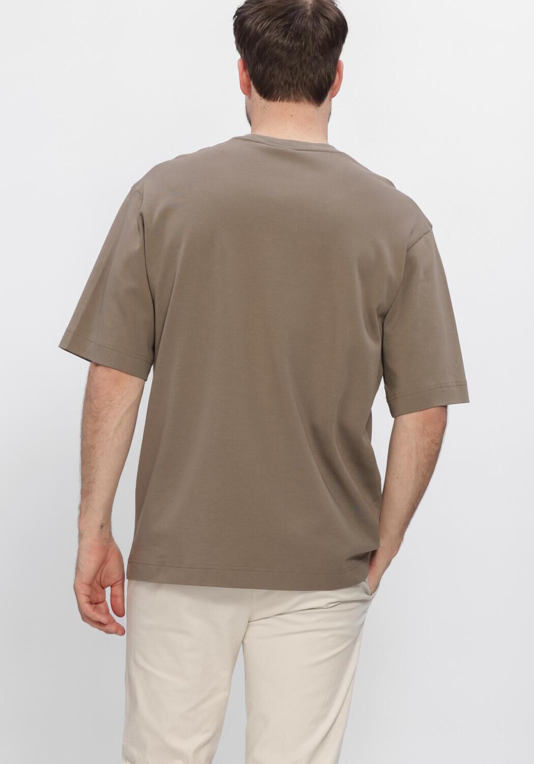 Beige PROFUOMO T-shirt T-SHIRT CREW NECK HEAVY COTTON - large
