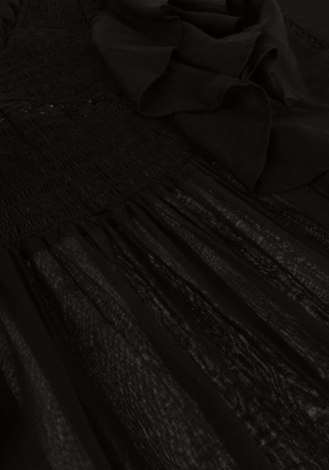 Schwarze NEO NOIR Blusen SARNA S VOILE BLOUSE - large