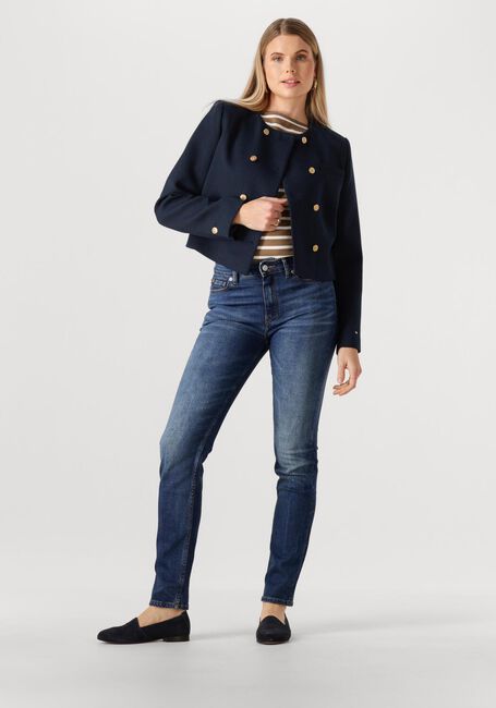 Dunkelblau TOMMY HILFIGER Jack PREPPY TEXTURE LADY JACKET - large