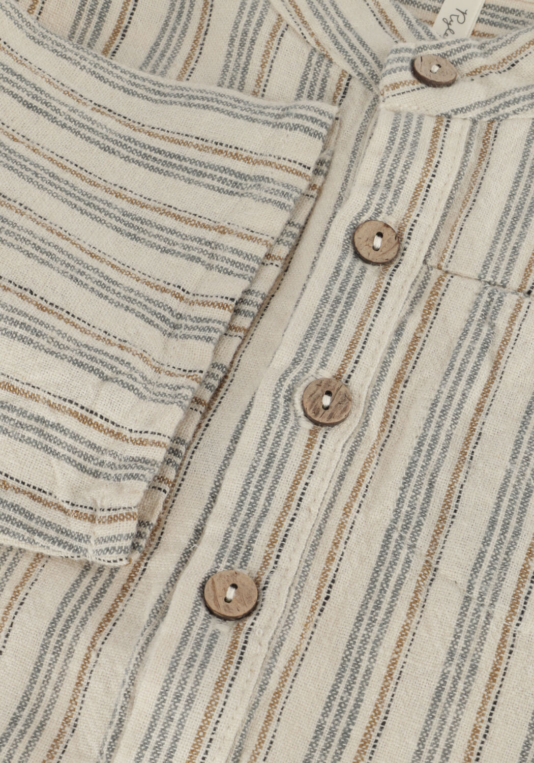 Beige RYLEE + CRU Klassische Hemden SHORT SLEEVE MASON SHIRT NAUTICAL STRIPE - large