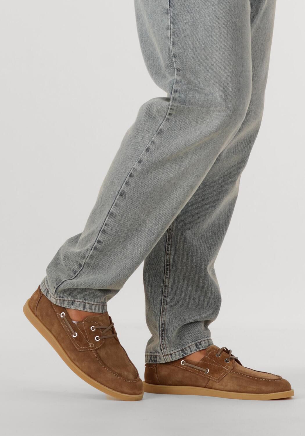 Cognacfarbene STEFANO LAURAN Schn&uuml;rschuhe SL4000 - large