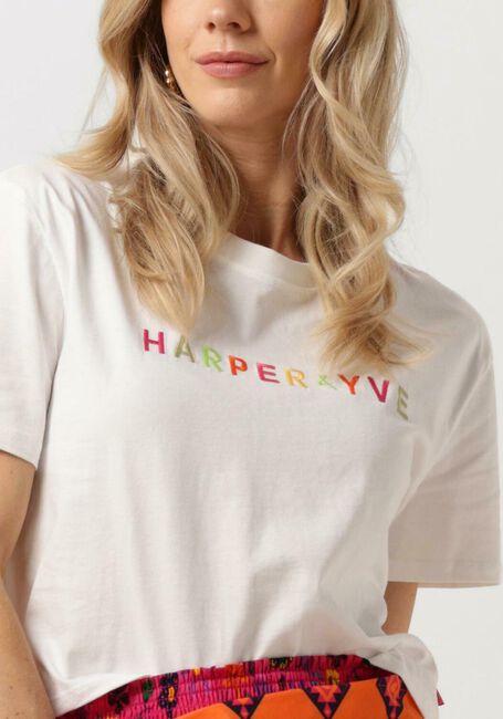 Weiße HARPER & YVE T-shirt HARPER-SS - large