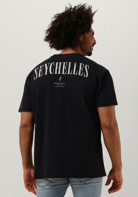 Schwarze PUREWHITE T-shirt TSHIRT WITH SMALL FRONT LOGO AT SIDE AND BIG BACK PRINT - large