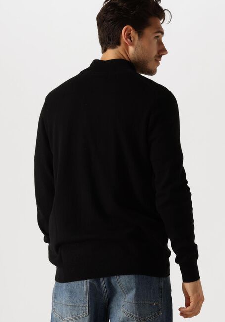 Schwarze LYLE & SCOTT Pullover COTTON MERINO QUARTER ZIP JUMPER - large
