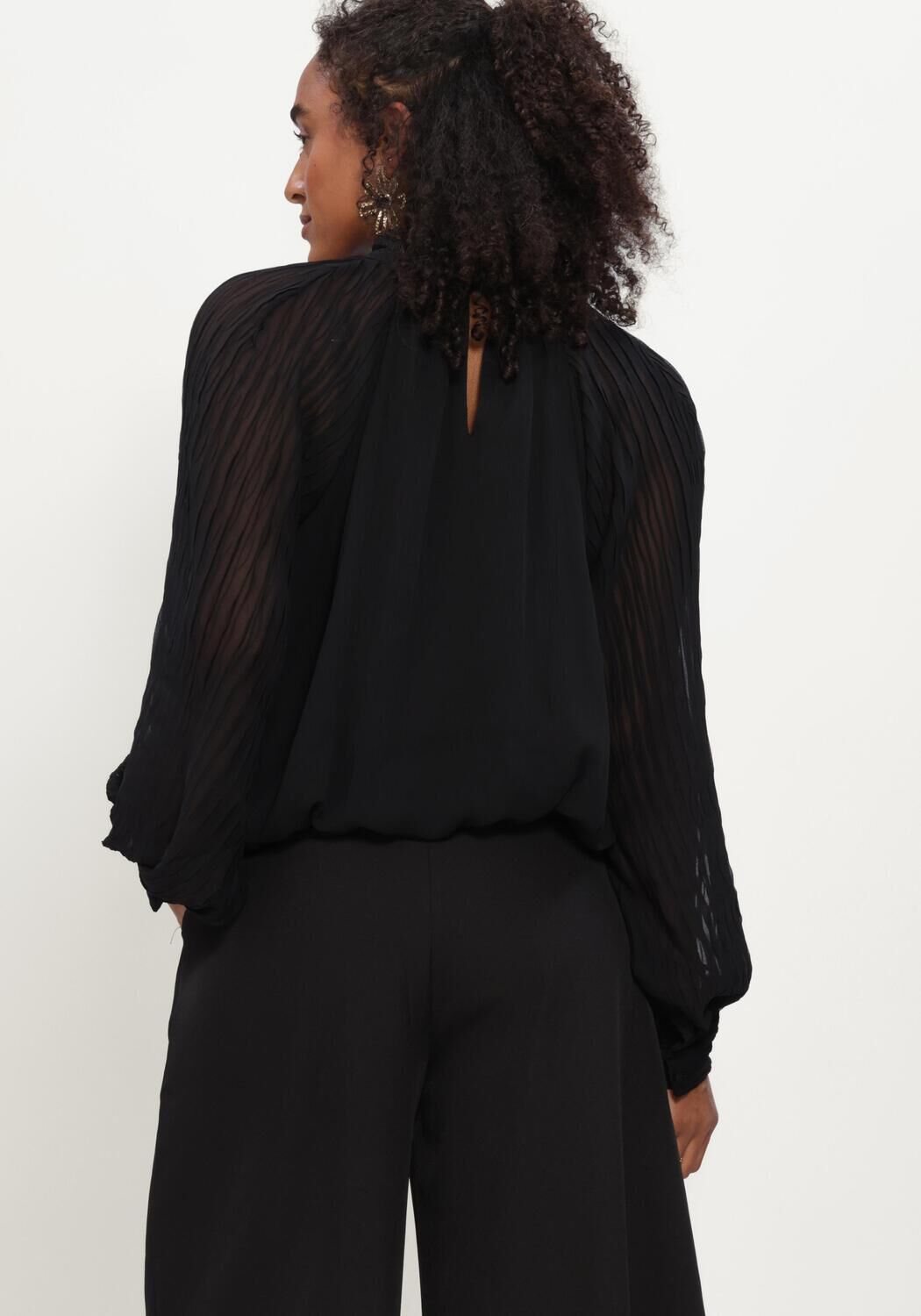 Schwarze Y.A.S. Blusen YASOLERA LS TOP S. - large