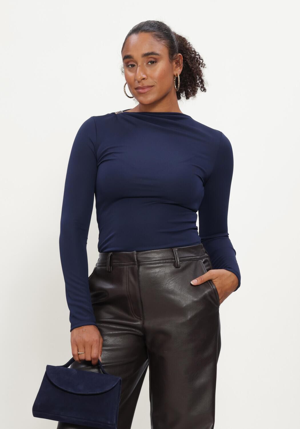 Dunkelblau FREEBIRD Top TANA - large