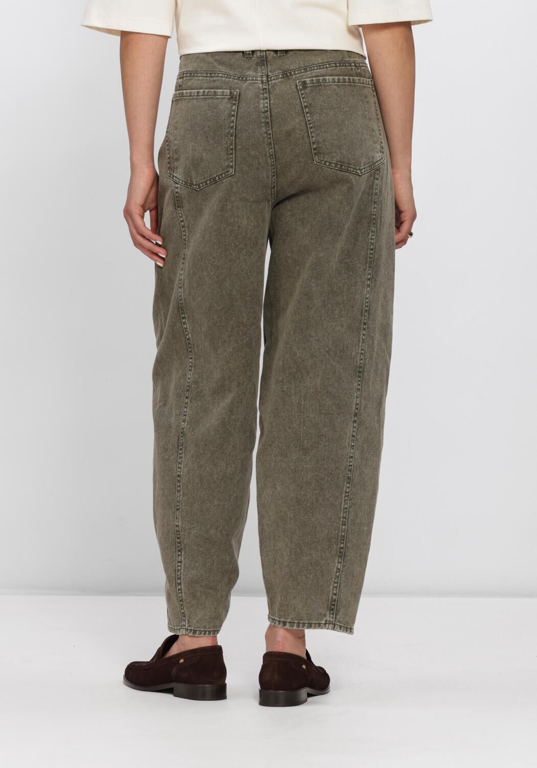 Gr&uuml;ne SECOND FEMALE Barrel jeans JAYE DENIM BARREL JEANS - large